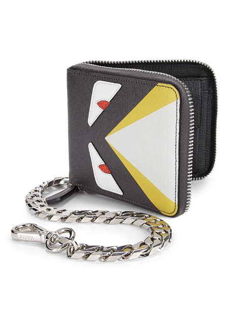 fendi monster mens wallet|fendi peekaboo wallet.